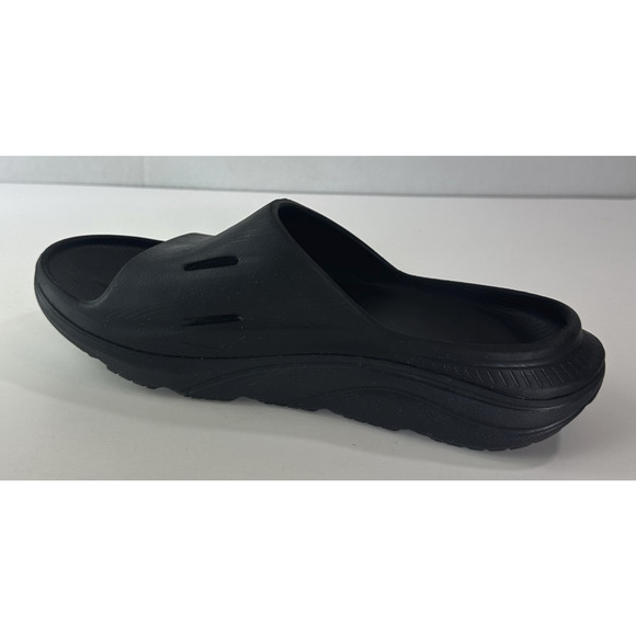 Hoka Youth Size 7 Ora Recovery Slides 3 Black Comfort Slip On Sandals Y7 - Picture 4 of 11